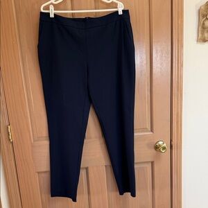 Elegant Navy Women's Straight Leg Pants